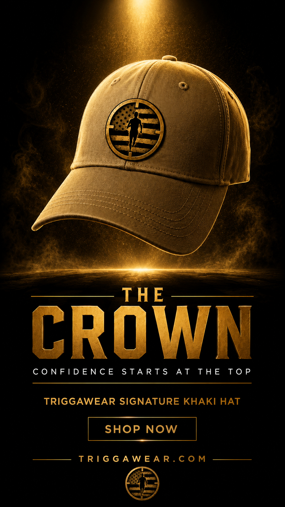 The Crown — TRIGGAWEAR Signature Khaki Cap