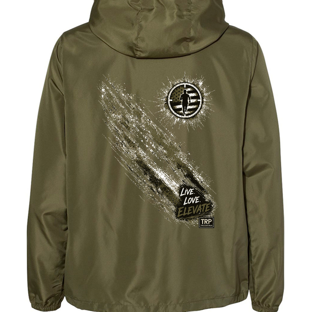 Army/ Black Zipper - EXP54LWP - BACK